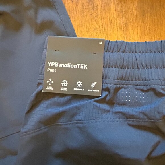 NWT YPB Motion Tek Pant Jogger Athletic Blue Size Medium - Picture 11 of 16